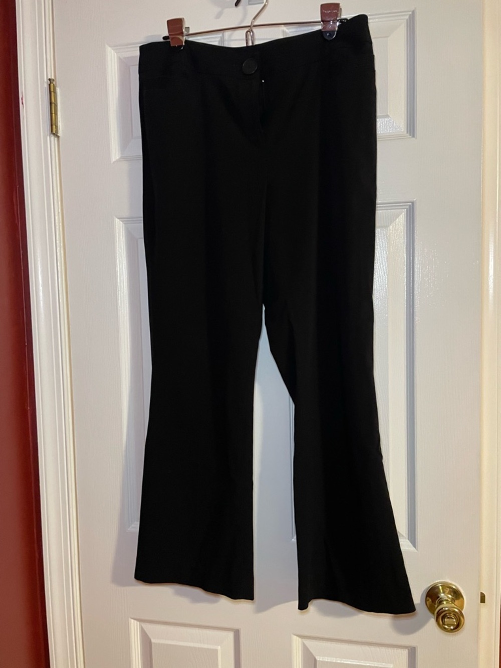 Willi Smith Black Boot-Cut Dress Pants